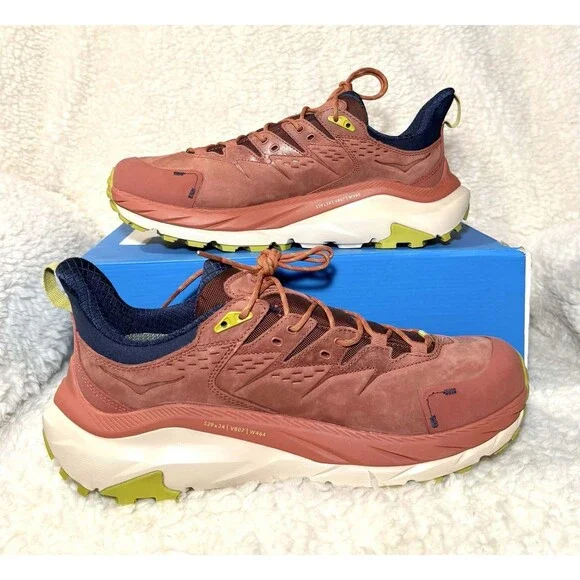 HOKA Men’s Kaha 2 Low GORE-TEX Hiking Shoes Red Size 12.5 D NEW